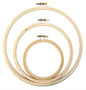 EMBROIDERY HOOPS WOODEN 4IN,  